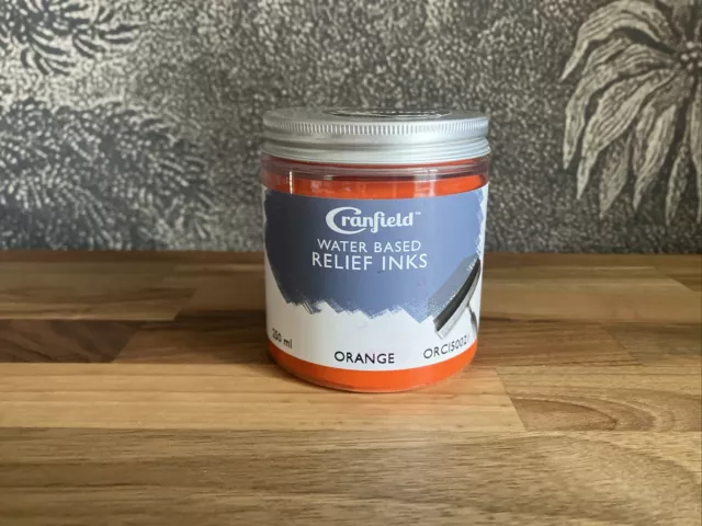 Cranfield inchiostro rilievo a base acqua arancione 250 ml stampa a blocchi