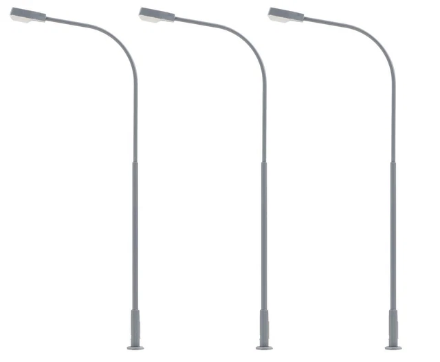 Faller 180119 - LED-Lantaarnpaal, koud wit, 3 stuks