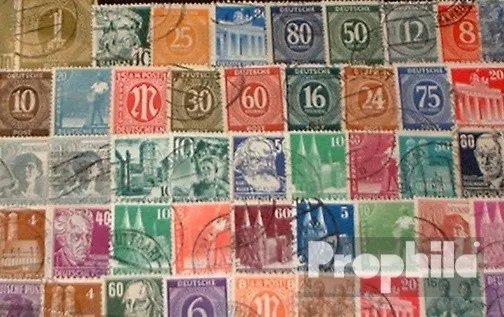 Briefmarken Alliierte Besetzung in Deutschland 50 verschiedene Marken