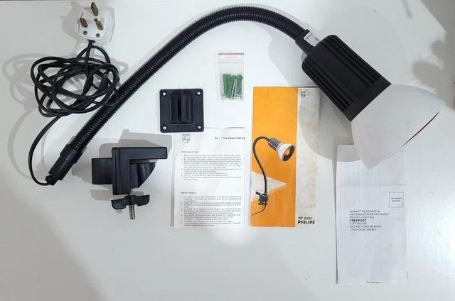 Philips Heat Lamp Infraphil HP2001 with desk and wall mount