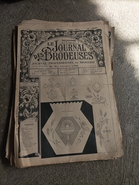 Journal Des Brodeuses N°696 - 38e Année, 1er Mars 1953, Occasion, Publication Professionnelle Vintage
