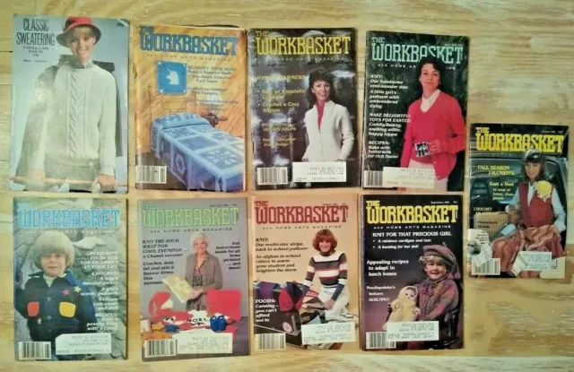 The Workbasket Magazine/More - 1981-1982 -  Lot of 9 Total! Vintage!  FREE SHIP!