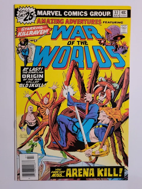 Amazing Adventures #37 (Vf/Nm) 1976 Killraven Cover & Appearance Bronze Marvel