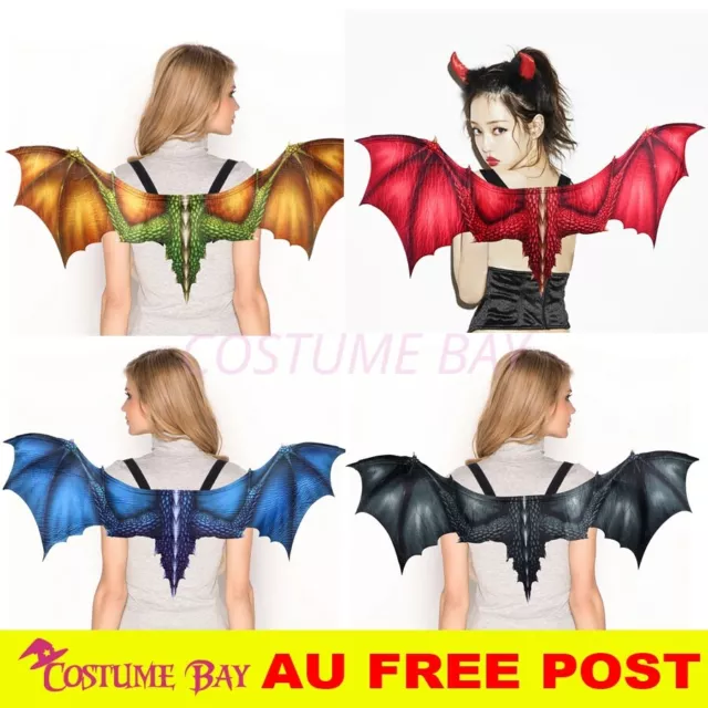 Adult Dragon Wing Mask Fancy Halloween Cosplay Mardi Gras Costume Carnival Party