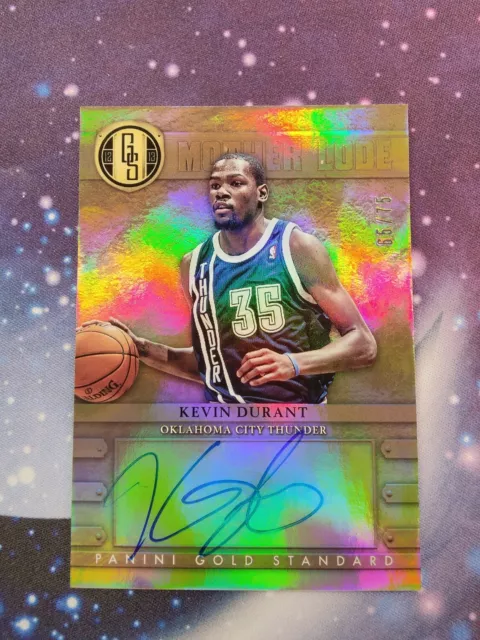 2012-13 Panini Gold Standard Madre Lode Auto Kevin Durant ed#65/75