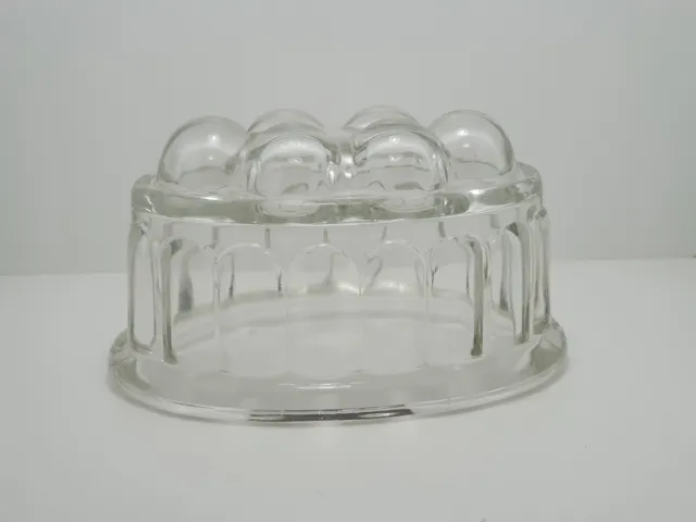 Vintage Depression Glass Jelly Mould 16.5cm × 11cm × 9cm