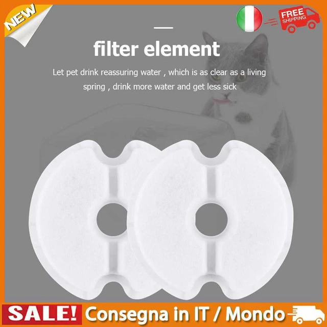 IT 104mm Water Fountain Replacement Filters Activated Carbon for Dog Cat (4Pcs)