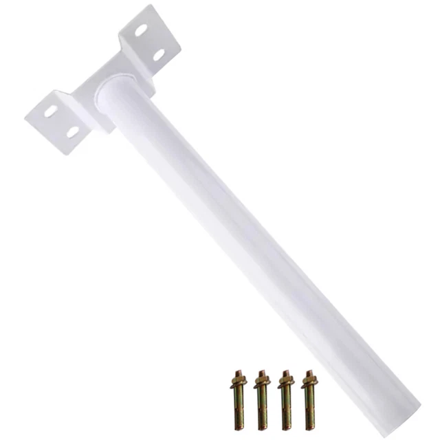 1 juego de soporte de montaje en poste de luz soporte de montaje de iluminación solar kit de extensión de poste