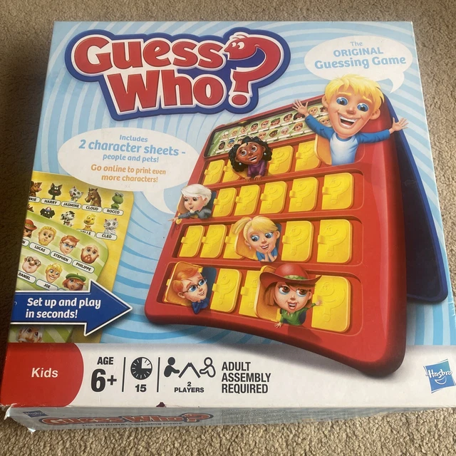 HASBRO GUESS WHO Game, Original Guessing Game, 2 Players, People & Pets