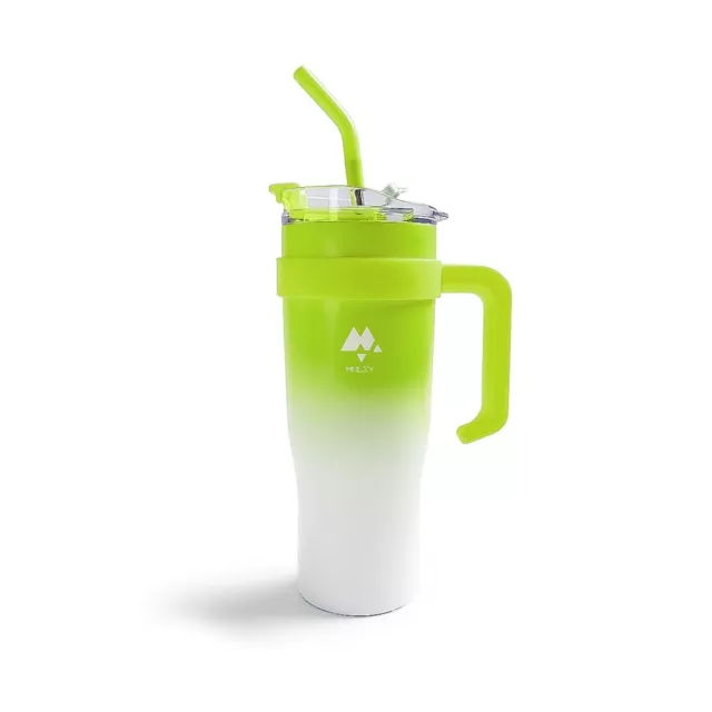 40oz Green Tumbler With Lid and Straw Insulated Tumblers With Handle- For Wat...