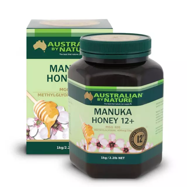 New Australian By Nature Manuka Honey 12+ MGO 400+ 1KG ABN