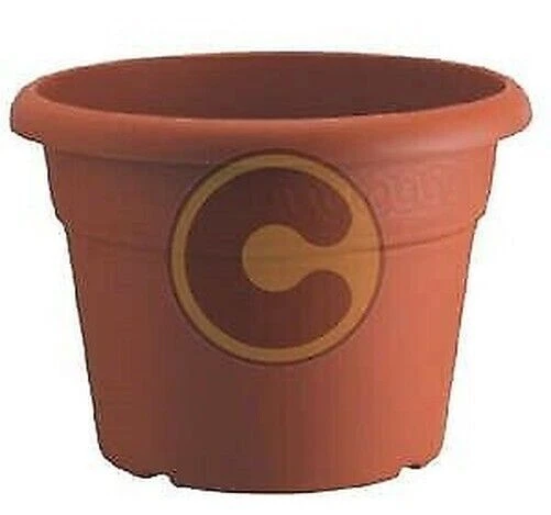 Kunststoffvase Mod Ruber Ø CM 17 Pflanzvasen für Garten, Terrasse, Balkon