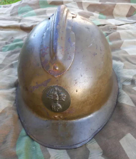 Stahlhelm WK2 Adrian Frankreich France helmet casque Verdun
