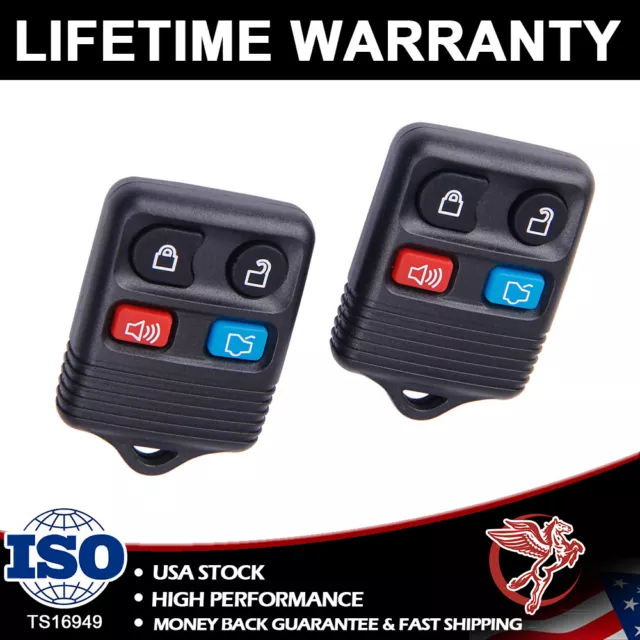 2X Keyless Entry Remote Control Car Key Fob Transmitter Alarm For Ford F150 F250
