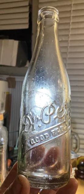 Vintage 1940s DR.PEPPER Bottle GOOD FOR LIFE 10-2-4   6- 1/2 oz