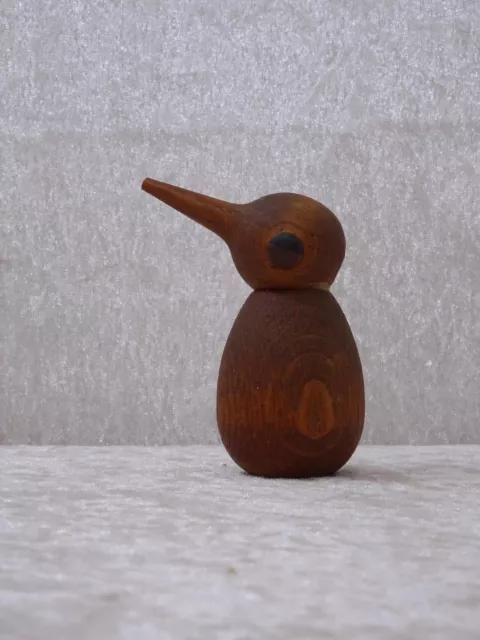 Danish Design Kirstian Vedel Torben Orskov Teak Holz Vogel Bird - Vintage - 8 cm