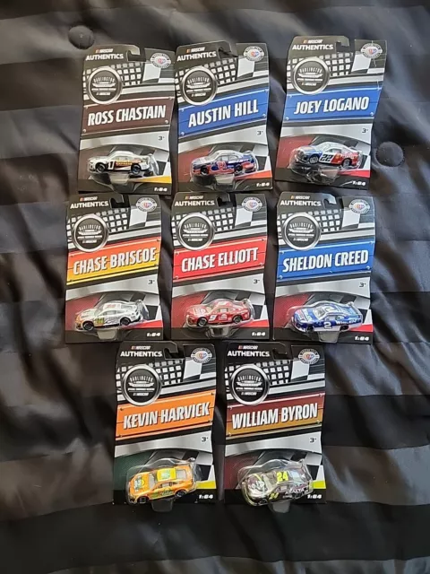 Nascar Authentics Lionel  2023 Darlington Throwback  Lot Of 8 1/64 Diecast