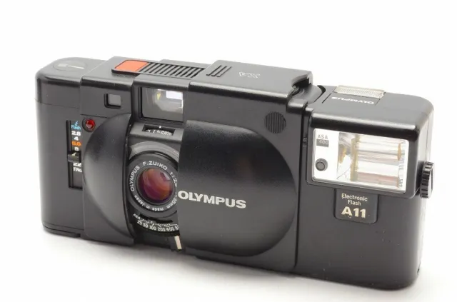 Rara Olympus XA A11 35mm Telemetro Film Fotocamera Con Scatola Da Giappone 2