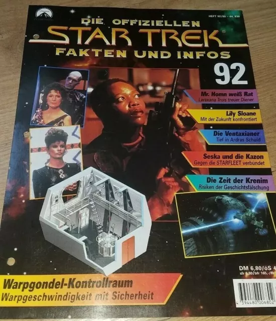 Die offiziellen Star Trek Fakten und Infos,Ausgabe 92,KW 44/1999,wie neu