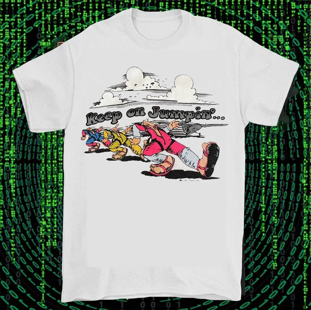Vintage 1980s Keep On Truckin White Short Sleeve T Shirt S-4XL