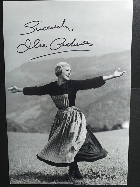 Fabulous JULIE ANDREWS in SOUND OF MUSIC GENUINE signed 12x8 with coa Fabulous JULIE ANDREWS in SOUND OF MUSIC GENUINE signed 12x8 with coa
