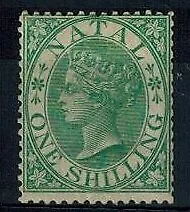 Natal 1s Green Mint Original Gum F/VF S.G. 25 CV L 250