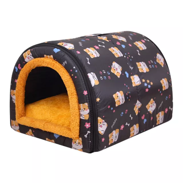 Pet Dog Cat House Plush Cat Bed Kennel Shelter Winter Soft Bed Puppy Warm Cave