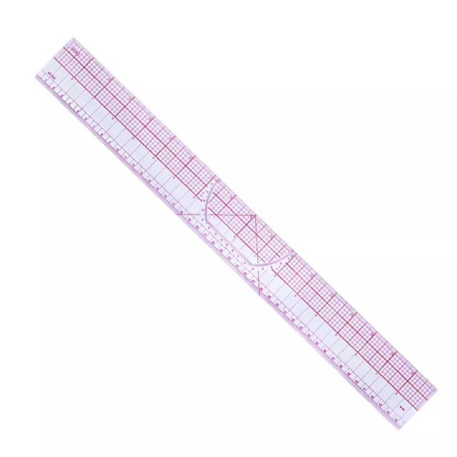 Regla de corte recta métrica de doble lado compartida sastre de costura de plástico ~UL