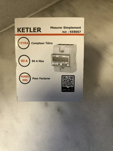 Compteur LCD modulaire monophasé 80A
