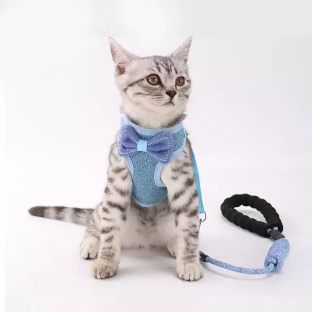 Cat Leash Harness Set Verstellbare Bowknot Weste Typ Cat Traction Rope Pet S Tos