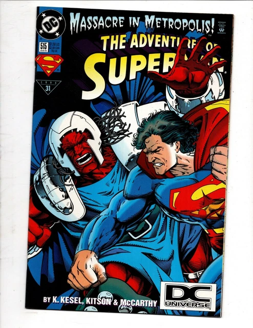 The ADVENTURES of SUPERMAN # 515 DC COMICS August 1994 DC UNIVERSE LOGO VARIANT