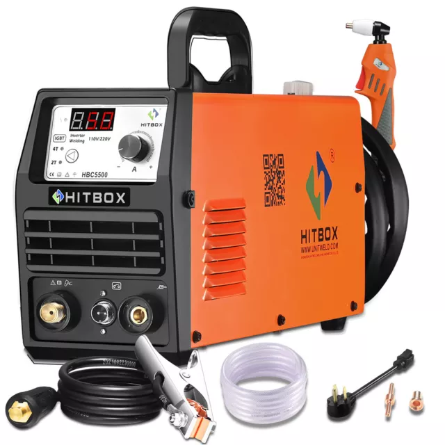 55Amp Plasma Cutter Contact Touch Pilot Arc Inverter 110V 220V Clean Cut Machine