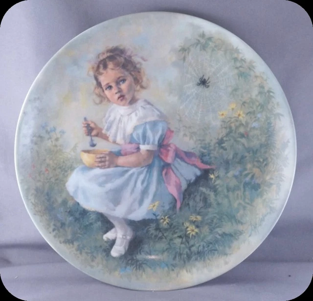 John McClelland Little Miss Muffet Mother Goose Collector Plate