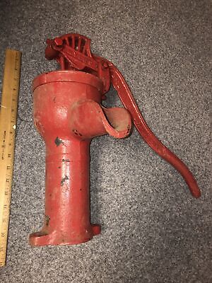 Antique FE Myers & BRO Vintage Cast Iron Red Jacket Hand Pitcher Water Pump
