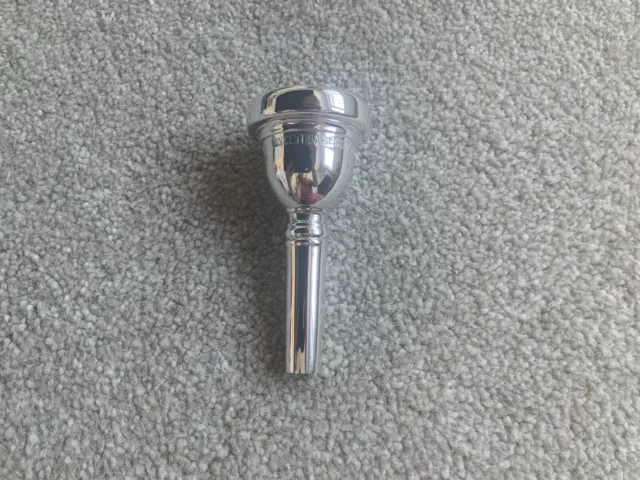 Vincent Bach Corp. Mt Vernon N. Y. 12C  Trombone Mouthpiece In Silverplate