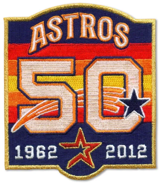 2012 1962 Houston Astros 50th Team Jubiläum Saison Trikot Ärmel Abzeichen Emblem