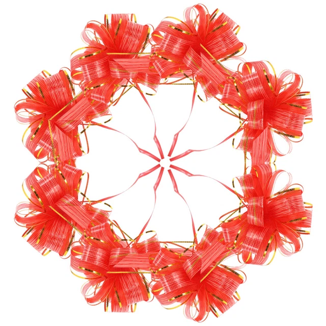 20 Pz Imballaggio Pull Fiori Ornamenti Avvolgimento Arco I Fiori Latte Art
