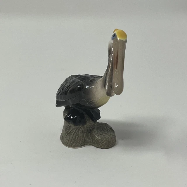 Retired Hagen Renaker Pelican on Piling Vintage