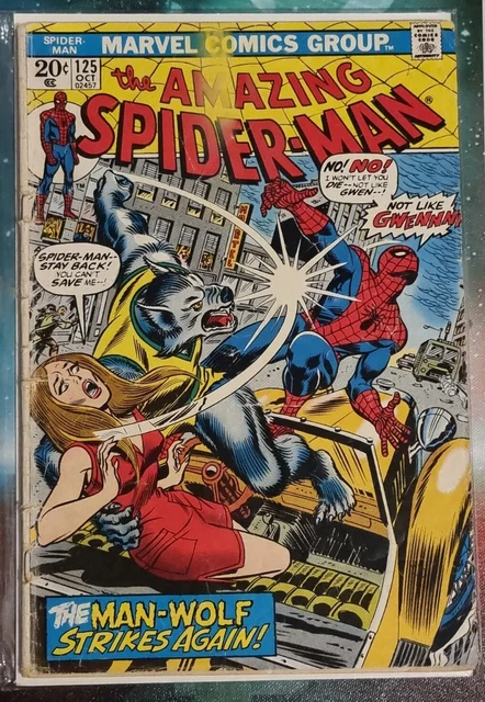 The Amazing Spider-Man #125, "Man-Wolf Strikes Again!".