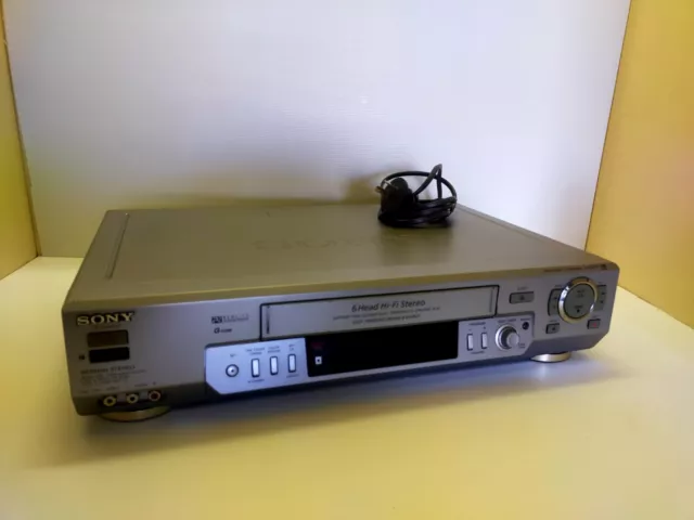 Sony Slv-Ez77 Vcr 6 Head Hi Fi Vcr - No Remote - For Parts/Not Working