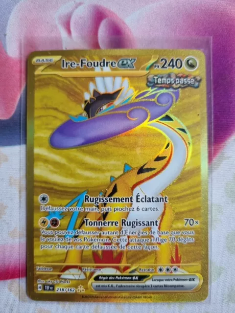 Carte Pokemon - Ire Foudre ex 218/162 - SV05 - Forces Temporelles - Secrete Gold