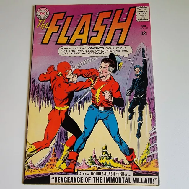 Flash #137 DC Comics 1963 1st Silver-Age app Justice Society and Vandal Savage