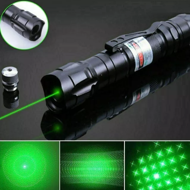 Green Laser Pointer Pen Rechargable Beam Torche Pen 1000Miles 532NM UK STOCK