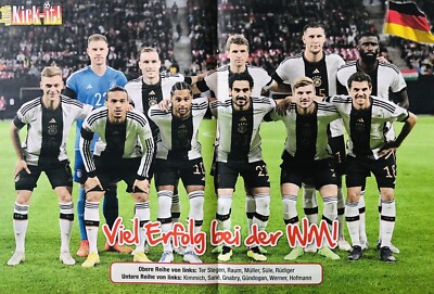 DFB TEAM DEUTSCHLAND Fifa WM 2022 Qatar Fan Poster Plakat Fan Katar ...