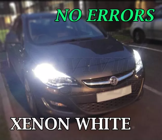 For Vauxhall Astra J Day Time Running Vivid Xenon White Drl Upgrade Bulbs