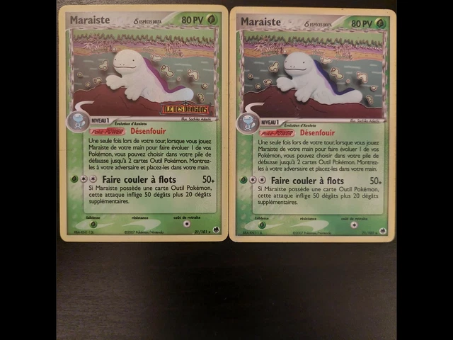 Pokemon Maraist 21/101Reverse Stamped EX Dragon Island Card Lot + Non Holo