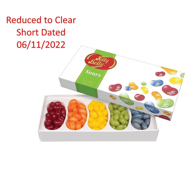 SHORT DATED FOOD Jelly Belly Beans Sour Sweets 5 Fruity Flavours Gift Box 125g £6.99 PicClick UK
