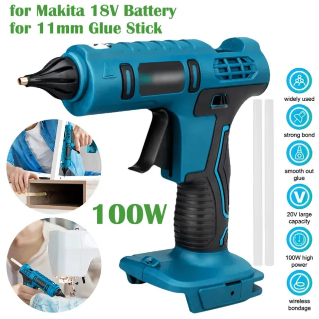 Wireless Hot Glue Gun Kit Repair Tools and 30 Glue Sticks for Makita 18V  Battery