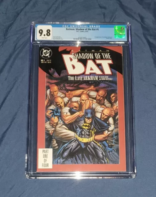 Batman Shadow of The Bat #1 CGC 9.8 (1st Zsasz & Jeremiah Arkham)
