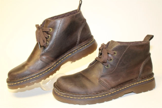 DR. MARTENS REED Mens Size 11 45 Dark Brown Leather 3-Eye  display picture 1